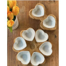 Petisqueira com Corações e Flor Coleção Doce Bambu