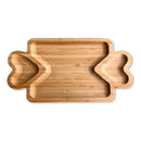 Petisqueira com Corações e Flor Coleção Doce Bambu