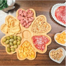 Petisqueira com Corações e Flor Coleção Doce Bambu