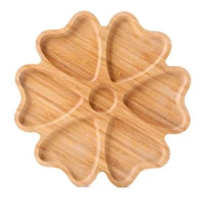 Petisqueira com Corações e Flor Coleção Doce Bambu