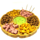 Petisqueira com Corações e Flor Coleção Doce Bambu