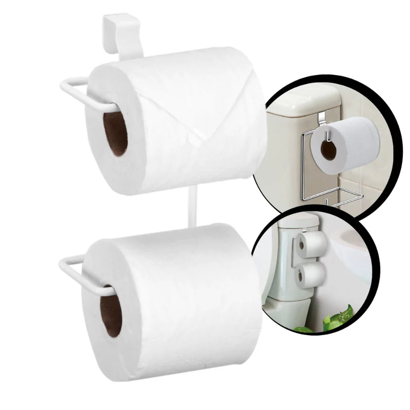 Suporte Porta Papel Higiênico Duplo