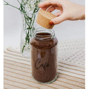 Combo Cofee Lovers - 3 Potes de Vidro com Tampa de Rolha + Adesivos