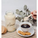 Combo Cofee Lovers - 3 Potes de Vidro com Tampa de Rolha + Adesivos