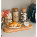 Combo Cofee Lovers - 3 Potes de Vidro com Tampa de Rolha + Adesivos