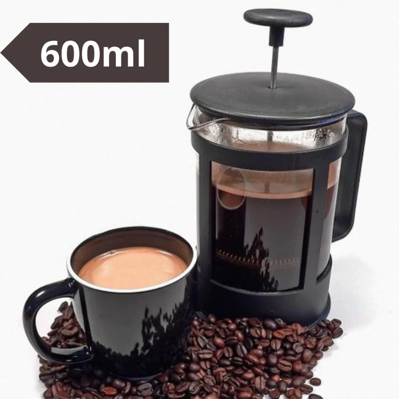 Cafeteira Prensa Francesa em Vidro - FRETE GRÁTIS