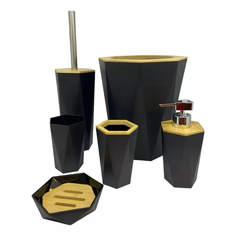 Conjunto de 6 Utensílios para Banheiro