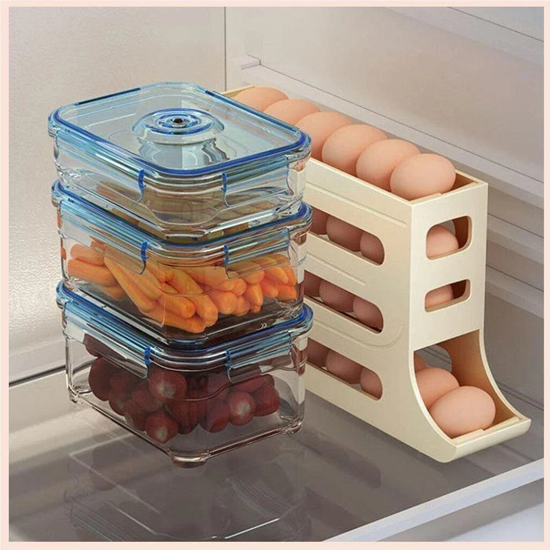 Porta Ovos 4 Andares Rolante para 30 Ovos