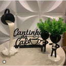 Cantinho do Café - Xícara Flutuante e Bobs com Plantinhas - KIT COMPLETO