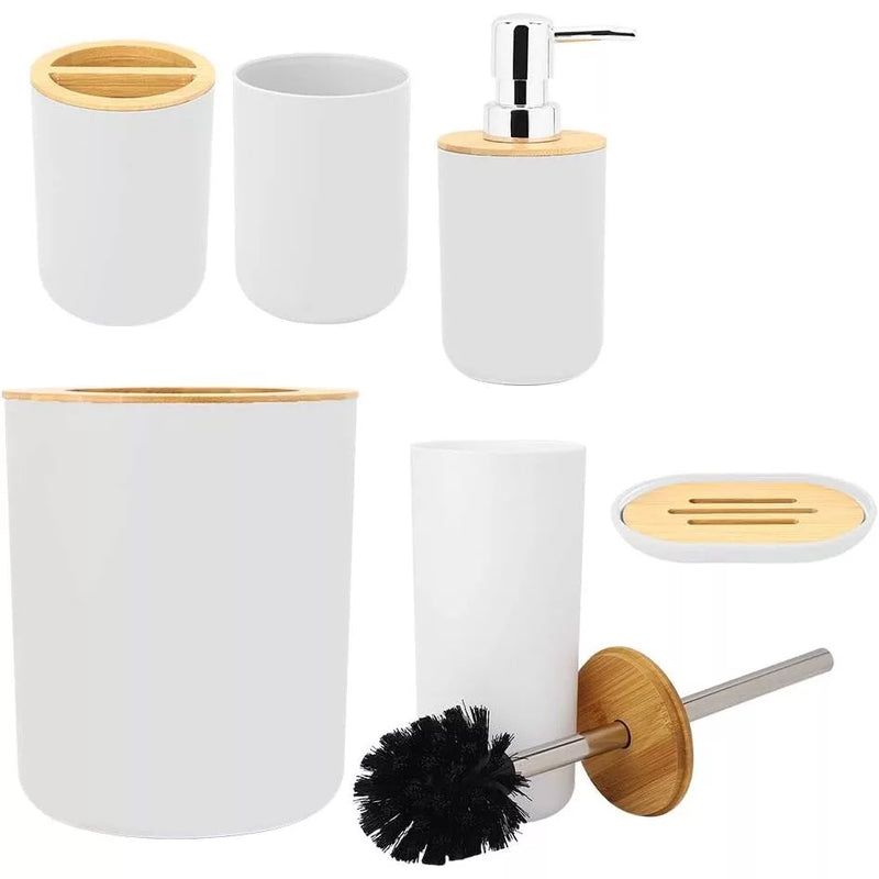 Conjunto de 6 Utensílios para Banheiro