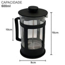 Cafeteira Prensa Francesa em Vidro - FRETE GRÁTIS