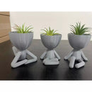 Trio Verde Lux para Suculentas e Cactos - KIT COM TRÊS MINI VASOS