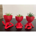 Trio Verde Lux para Suculentas e Cactos - KIT COM TRÊS MINI VASOS