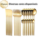 Kit 24 Talheres Glamour Inox - COMPRE 6, LEVE 24