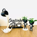 Cantinho do Café - Xícara Flutuante e Bobs com Plantinhas - KIT COMPLETO