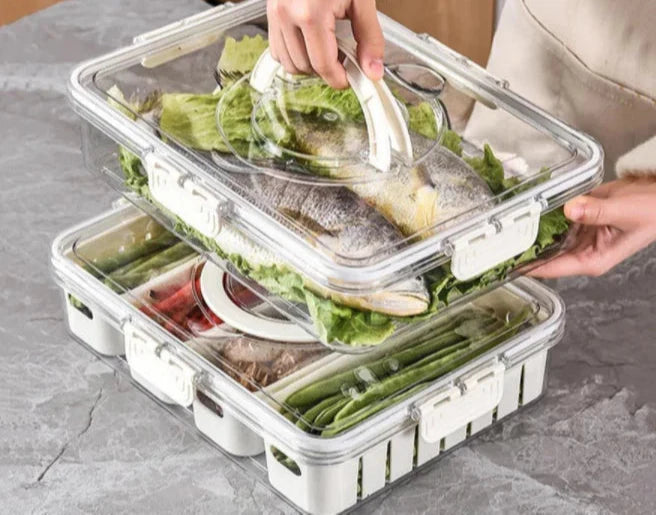 Pote Organizador Hermético com Divisórias OrgaBox - FRETE GRÁTIS