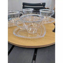 Xícaras de Acrílico com Pires de Coração - Coleção Café & Charme - KIT COM 6 PEÇAS