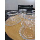 Xícaras de Acrílico com Pires de Coração - Coleção Café & Charme - KIT COM 6 PEÇAS