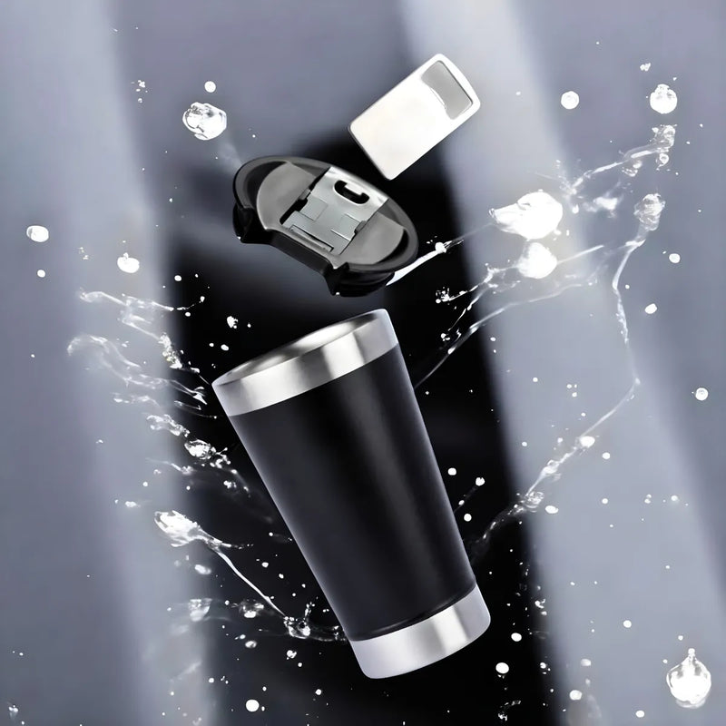 Copo Térmico Inox cerveja e café 473ml - ROSA ESCURO
