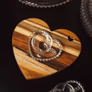 Xícaras de Acrílico com Pires de Coração - Coleção Café & Charme - KIT COM 6 PEÇAS