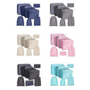 Kit 7 Pecas Bolsa Organizadoras Para Mala Roupas Bagagem Viagem - VÁRIAS CORES