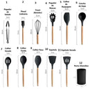 Kit de 12 Utensílios de Cozinha em Silicone