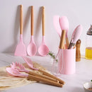 Kit de 12 Utensílios de Cozinha em Silicone
